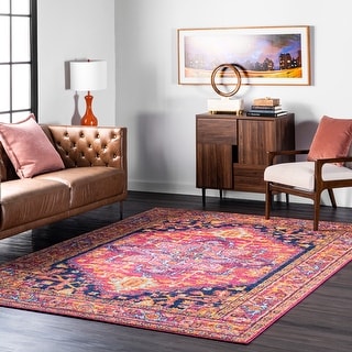 Nuloom Jaclyn Bohemian Medallion Area Rug