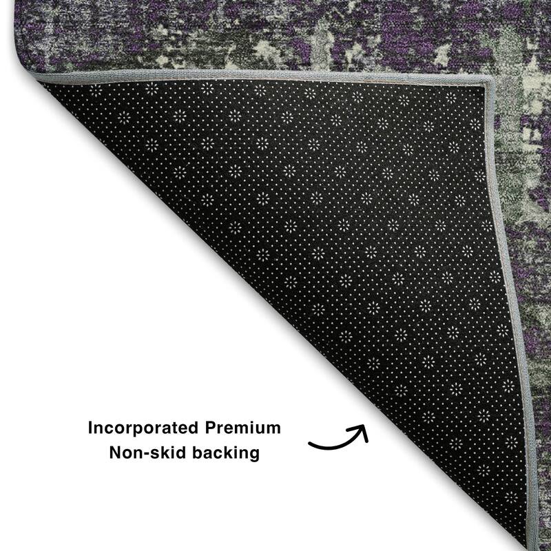 Premium Washable Super Soft Modern Hatch Mayfield Rug