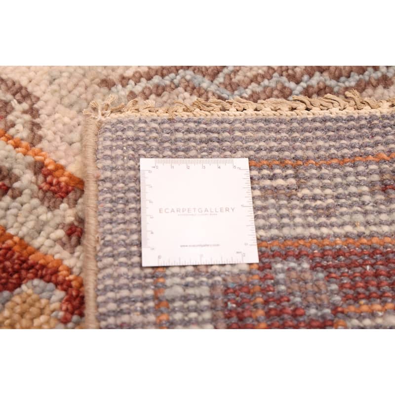 ECARPETGALLERY Hand-knotted Jules Serapi Light Grey Wool Rug - 7'11 x 9'9