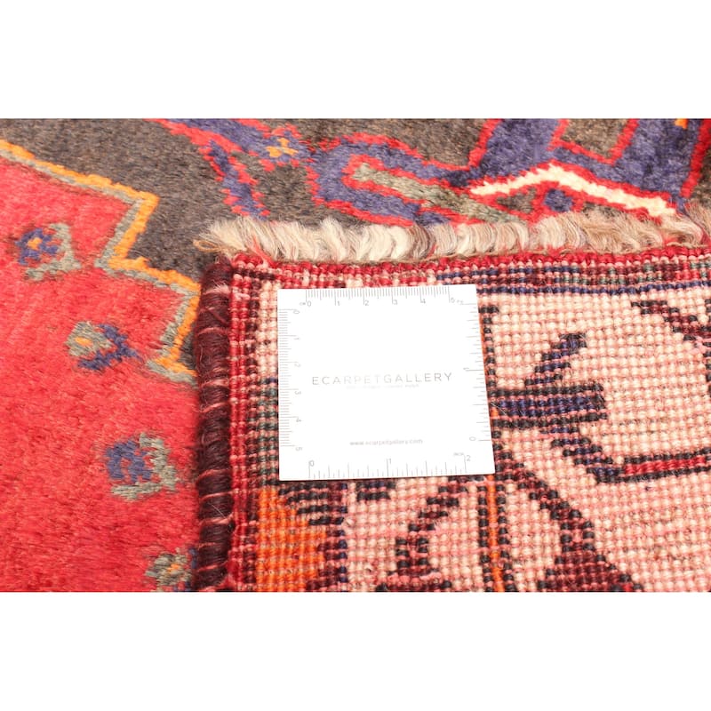 ECARPETGALLERY Hand-knotted Melis Vintage Red Wool Rug - 3'5 x 5'0