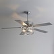 preview thumbnail 12 of 17, 52" Reversible 5-Blade Caged Ceiling Fan with Light and Remote
