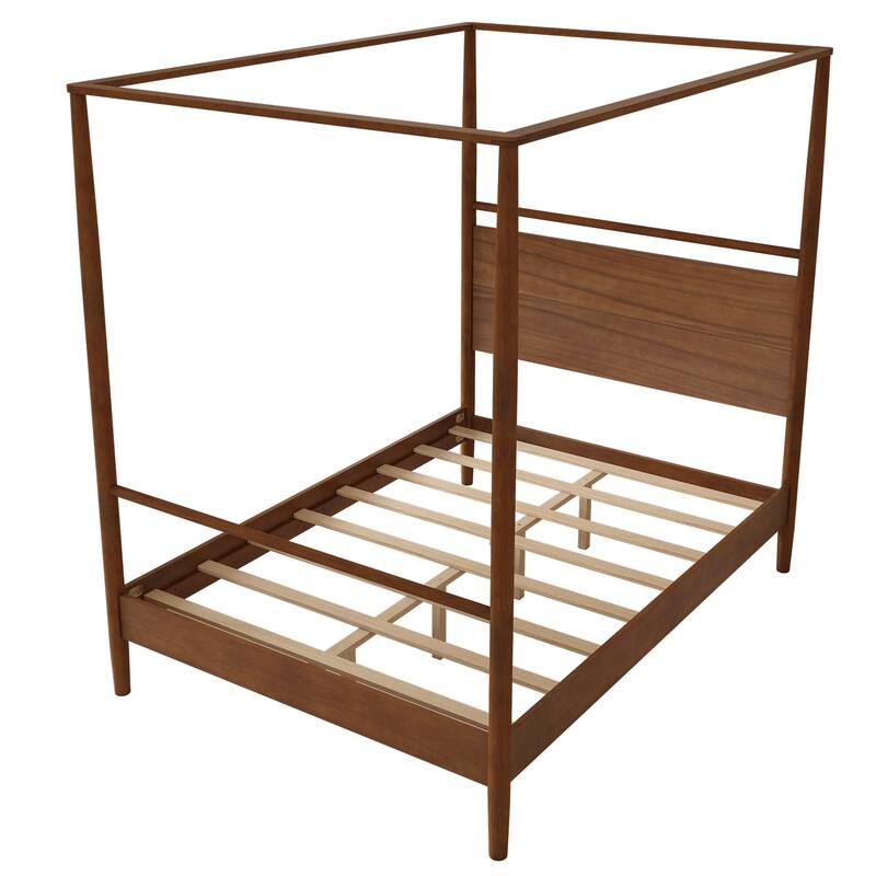 Solid Wood Canopy Bed Frame Four Posters Bed