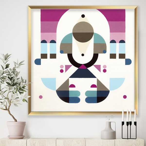 Designart 'Rainbow Island' Mid-Century Modern Framed Art Print. Opens flyout.