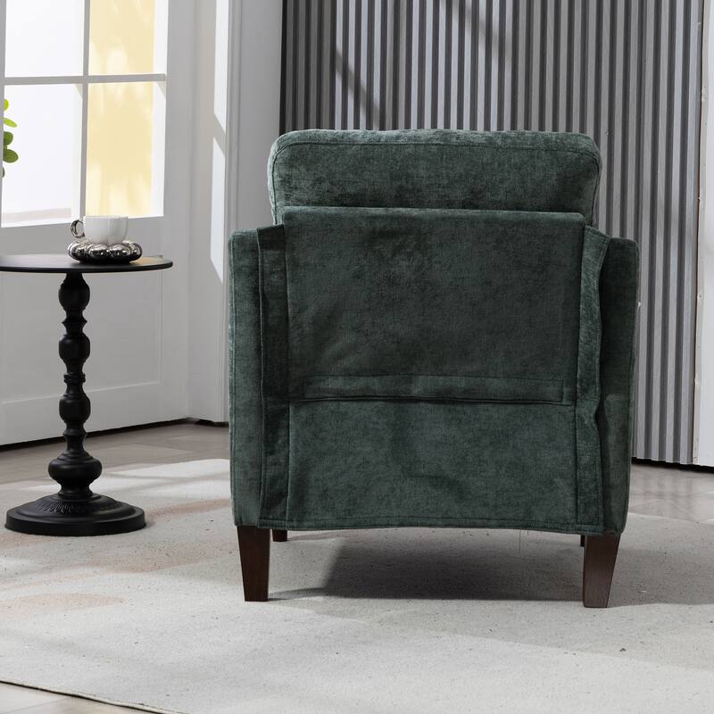 Upholstered Accent Chair with USB Charging Port