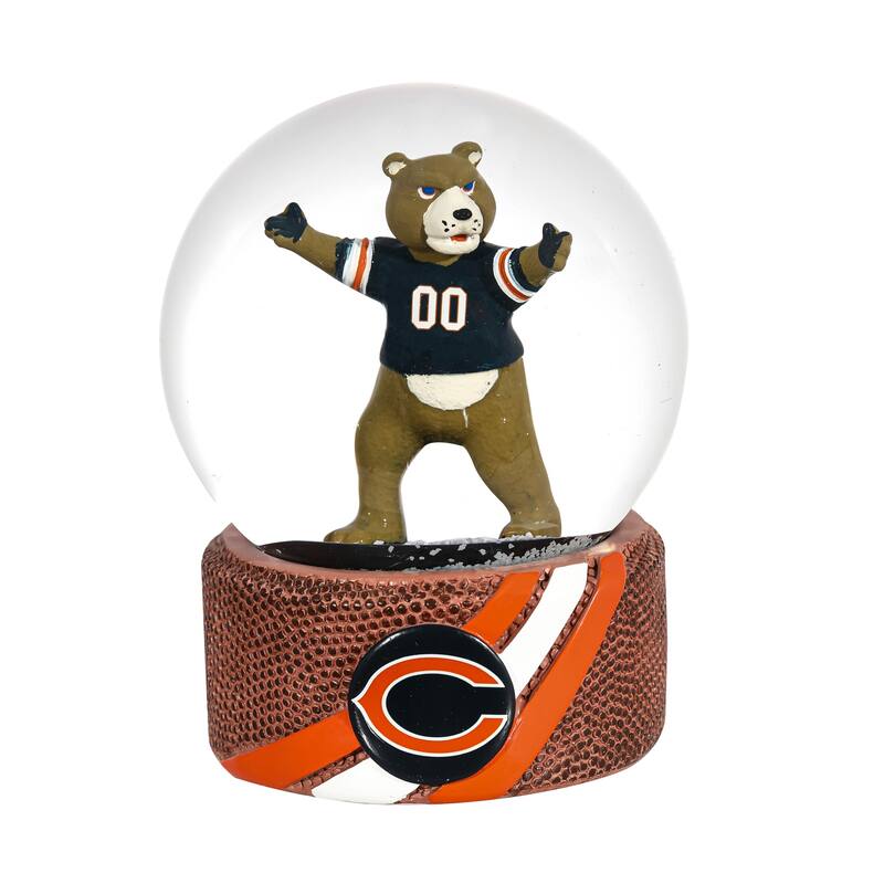 Chicago Bears 5 in. Multicolor Glass Tabletop Snow Globe