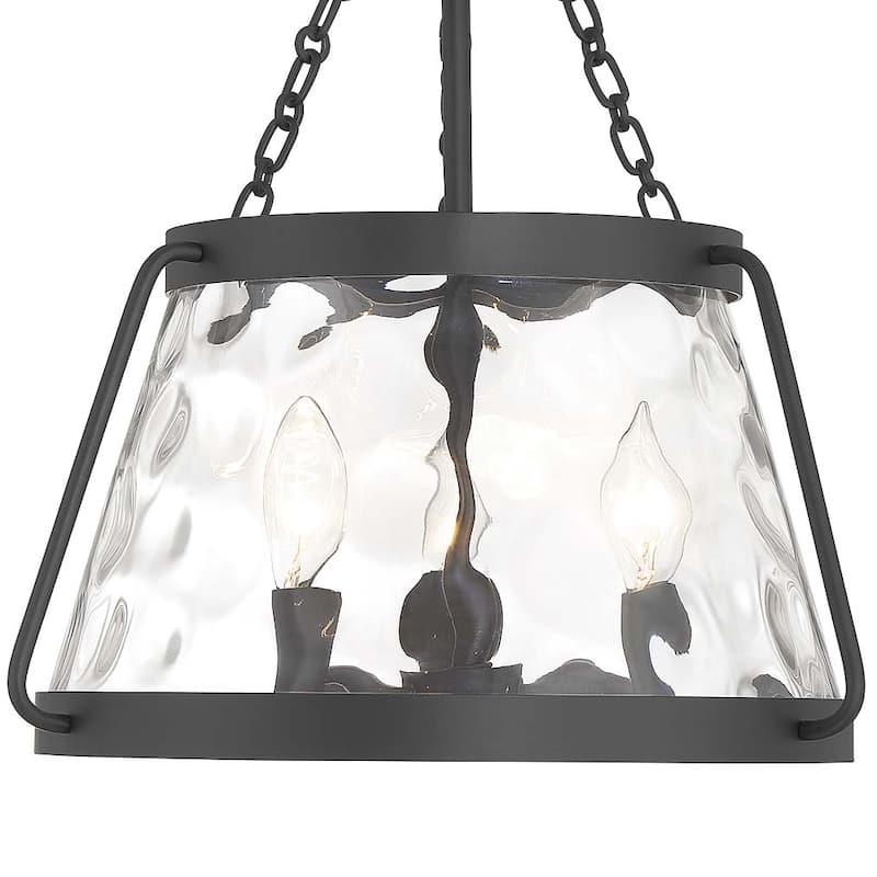 Savoy House 6-1802-3 Crawford 3 Light 15" Wide Semi-flush Ceiling - Matte Black