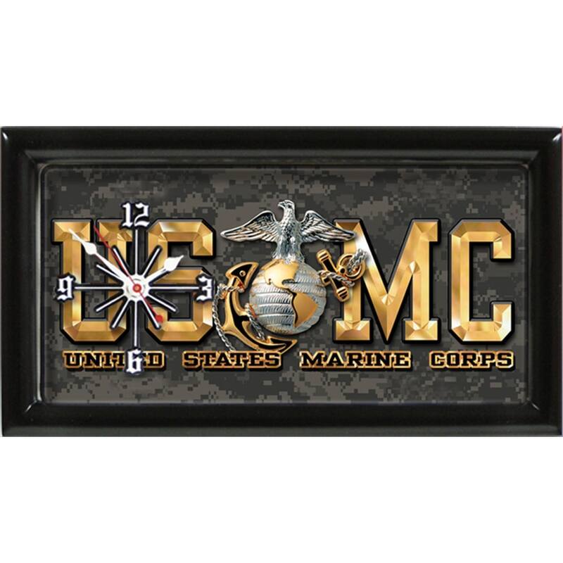 Usmc Clock - Usmc Letters