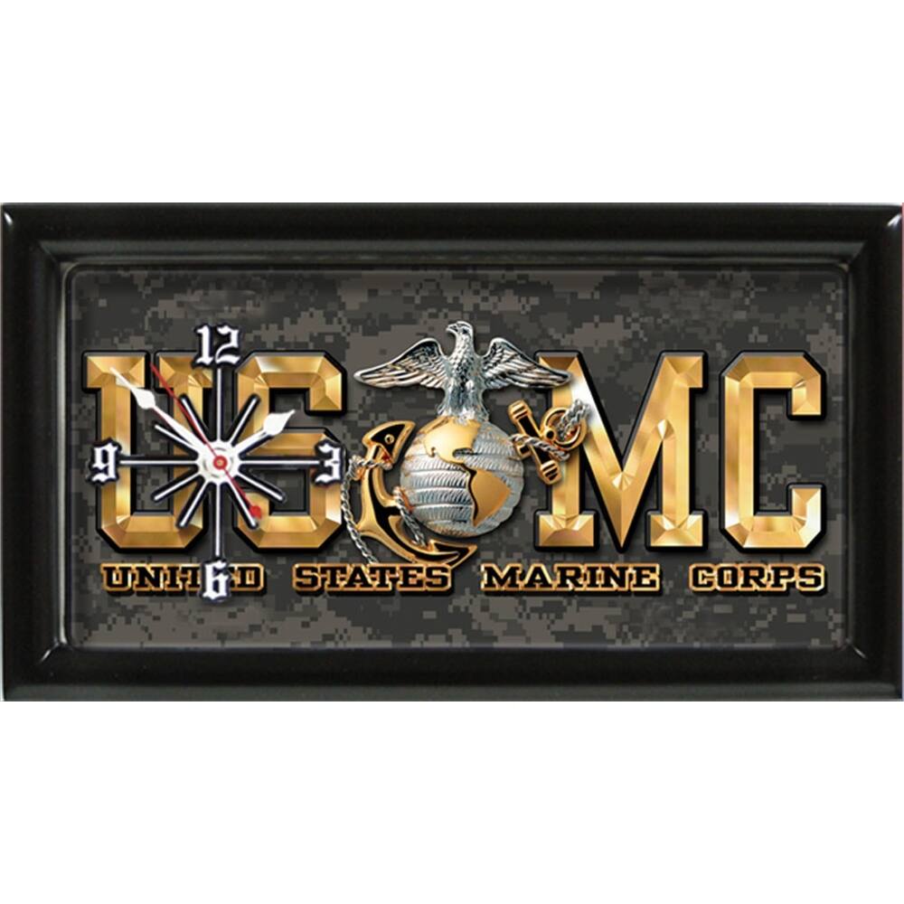 Usmc Clock - Usmc Letters