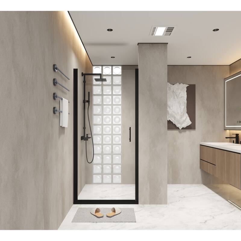 34"x 72" Pivot Shower Door Aluminum Frame