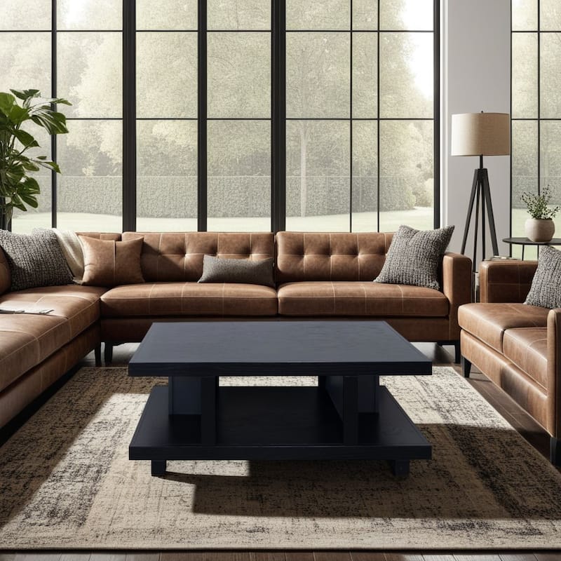 Bridgevine Home Laurel Canyon 49 inch Coffee Table, No Assembly Required - Clove