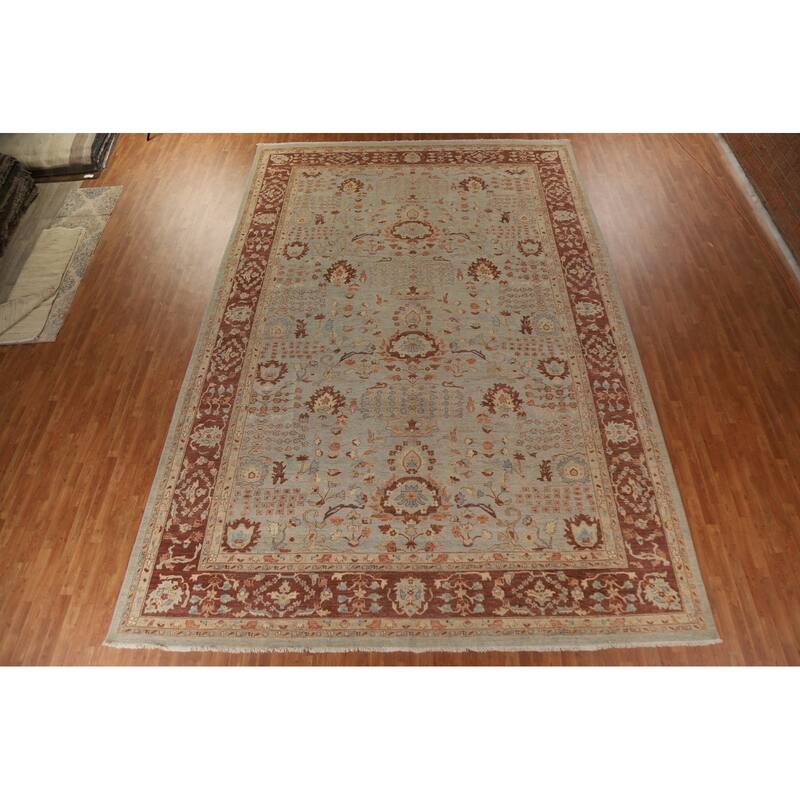 Vegetable Dye Heriz Serapi Oriental Large Rug Hand-knotted Wool Carpet - 12'0"x 17'6"