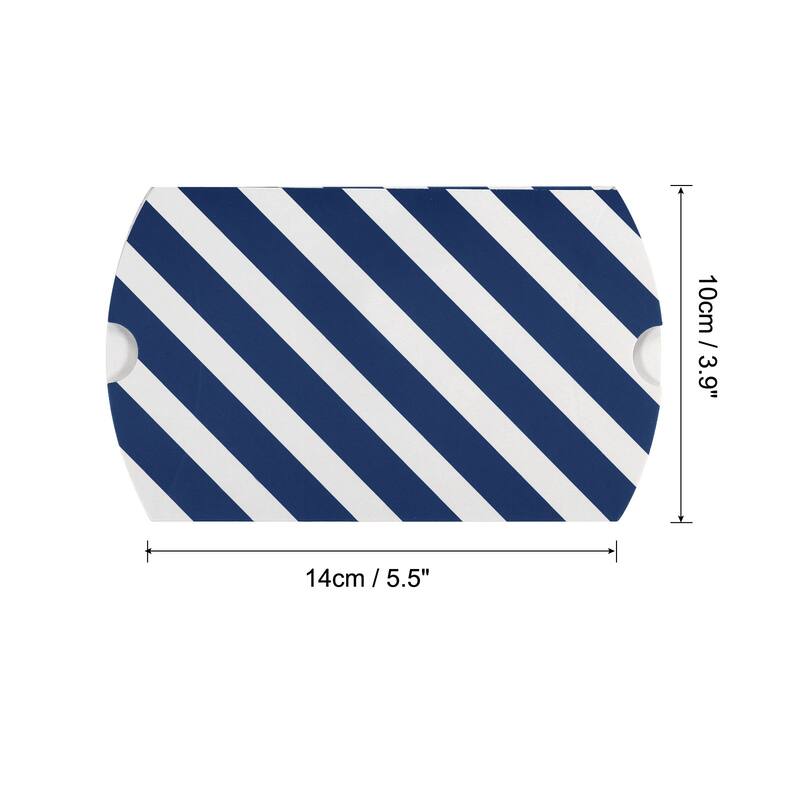 Pillow Boxes, 40Pcs Wedding Gift Boxes 5.5 x 3.9 Inch for Wedding Blue