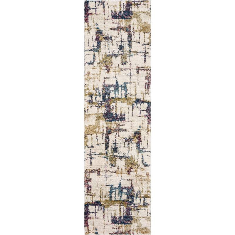 Domani Portland Abstract Geometric Shag Rug