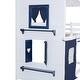 preview thumbnail 10 of 26, Twin Size Bunk House Bed with Playful Windows, Tent, and Slide - Stylish & Design for Fun and Functional Bedrooms, Blue+White