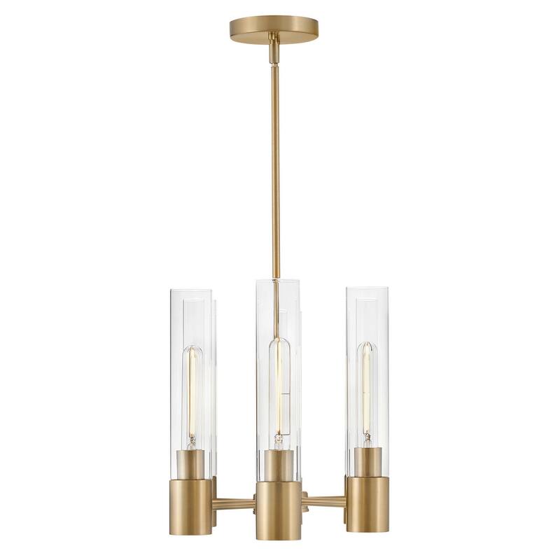 Lark 85406 Shea 6 Light 34" Wide Linear Chandelier with Clear Glass