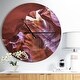 preview thumbnail 1 of 7, Designart 'Light in Antelope Canyon' Oversized Modern Wall CLock 23 in. wide x 23 in. high