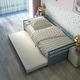 preview thumbnail 28 of 29, Black Metal Twin Size Trundle Platform Bed Frame with Wooden Slat Support and Space-Saving Design