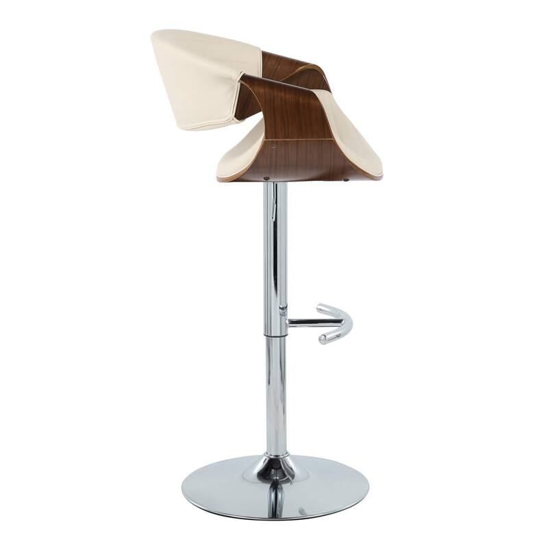 Carson Carrington Kanteborg Adjustable Bar Stool with Rounded T Footrest (Set of 2)