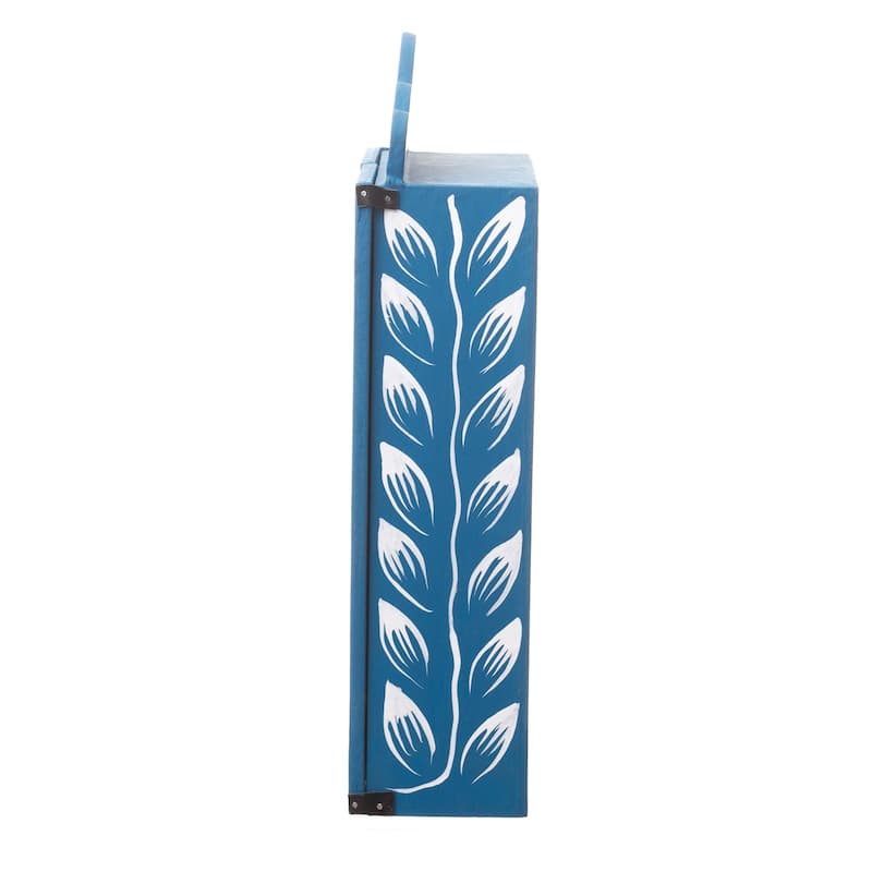 Novica Handmade Blue Andean Christmas Wood Retablo