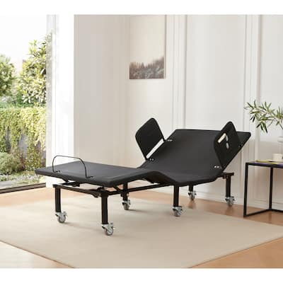 FlexCare Adjustable Bed Frame with Bed Rails – Wireless Remote Zero Gravity Electric Bed