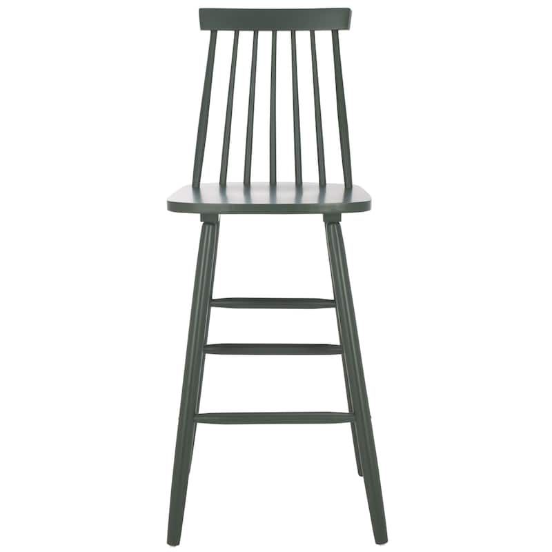 SAFAVIEH Zillah 24-inch Spindle Farmhouse Counter Stool (Set of 2) - 17.7" x 20.5" x 39.1" - 18"W x 21"D x 39"H