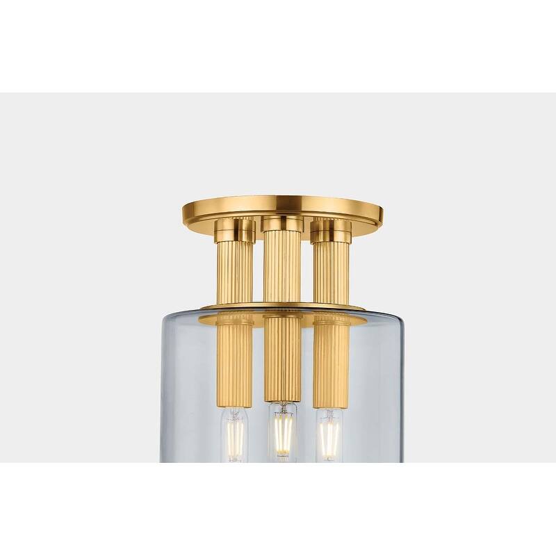 Hudson Valley Lighting 5133 Crystler 3 Light 9" Wide Flush Mount