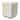 Geometric Ogee Square Capiz Stool - 17.75" - Cream and Gold
