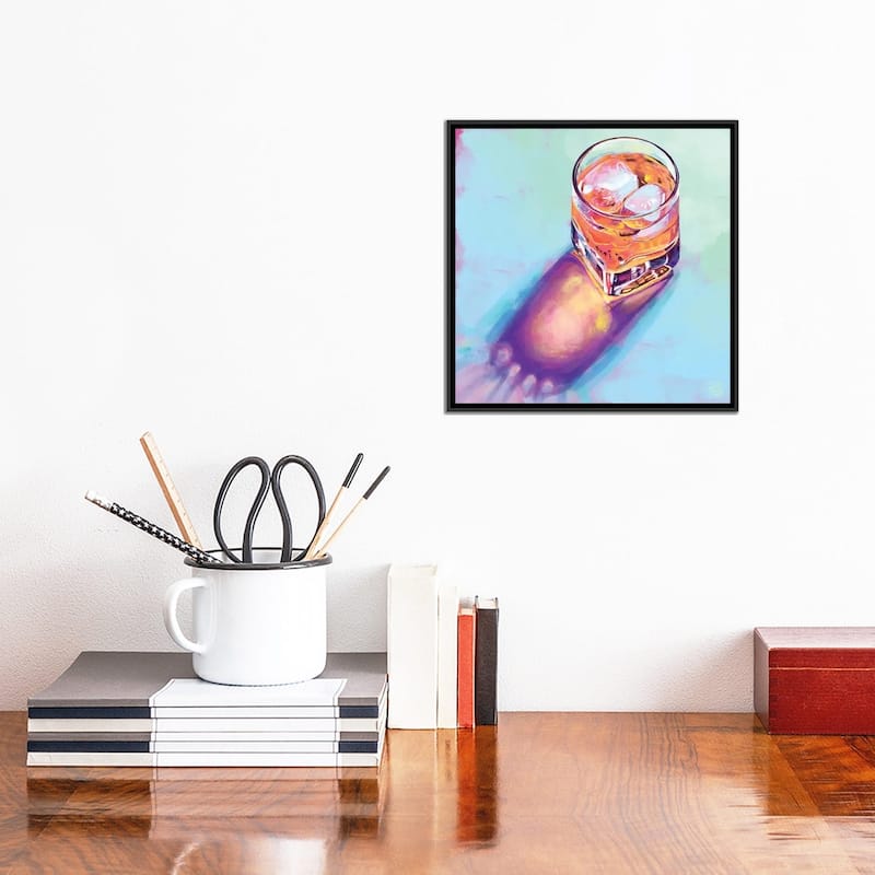 iCanvas "Happy Hour" by Very Berry Framed