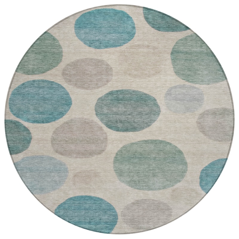 HomeRoots Geometric Transitional Rectangle Outdoor Rug