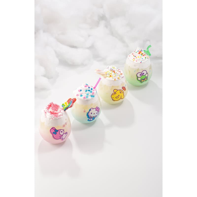 Hello Kitty® and Friends Above the Clouds Stemless Drinking Glasses - 15 oz - Set of 4