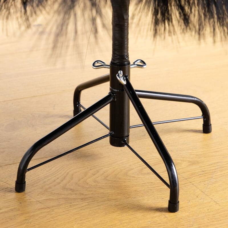 Artificial Pampas Grass Halloween Tree - 6' - Black