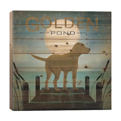 Golden Pond Print On Wood by Ryan Fowler - Multi-Color