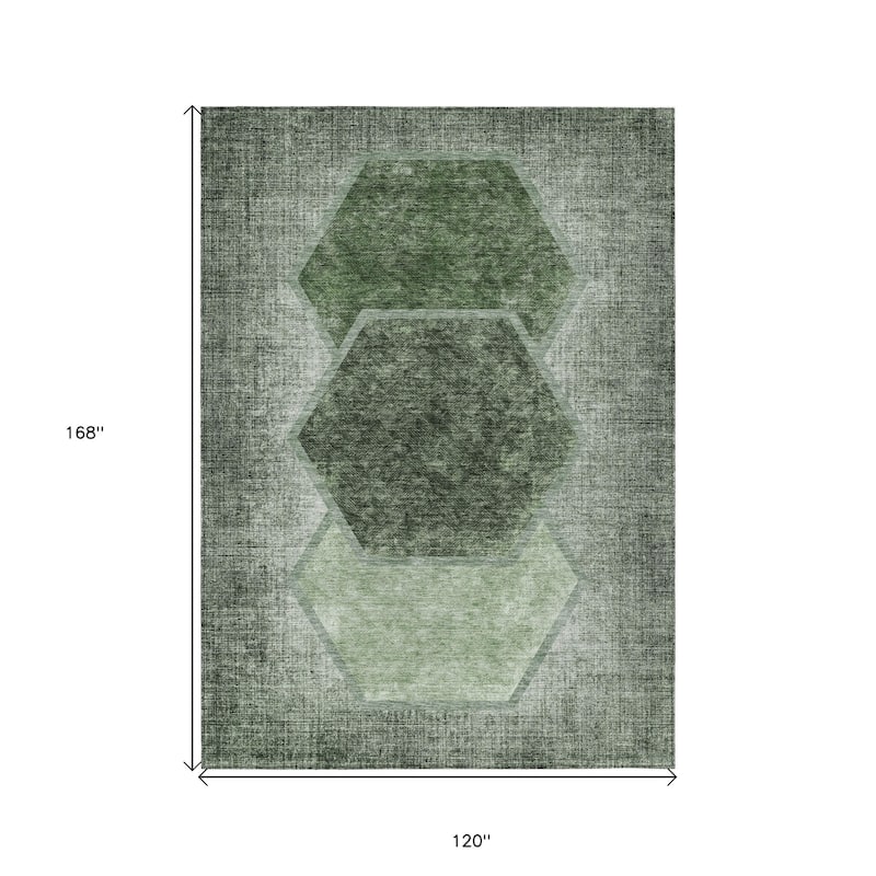 HomeRoots Geometric Transitional Rectangle Outdoor Rug