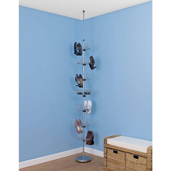 Shop Household Essentials Floor To Ceiling Adjustable 6 Tier