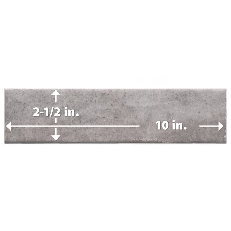 Merola Tile Tribeca Studio Grey Whisper 2-3/8" x 9-5/8" Porcelain Wall Tile