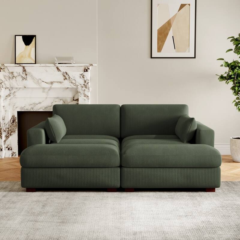 Left and Right Sectional Sofa Set Chaise Lounge Sofa Chair
