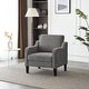 preview thumbnail 52 of 133, VINGLI Mid Century Modern Fabric Accent Chair Grey-1