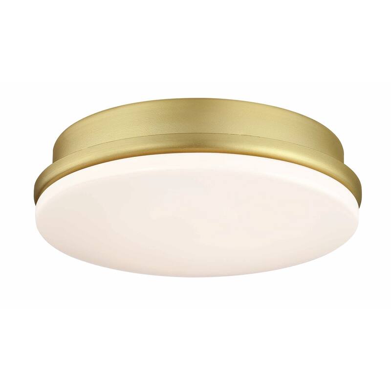 Kute Ceiling Fan LED Light Kit - Brushed Satin Brass