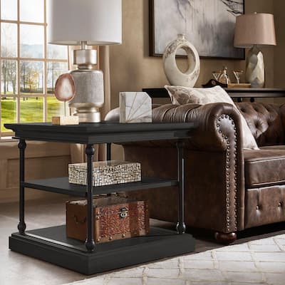 Barnstone Cornice Accent Storage Side Table by iNSPIRE Q Artisan