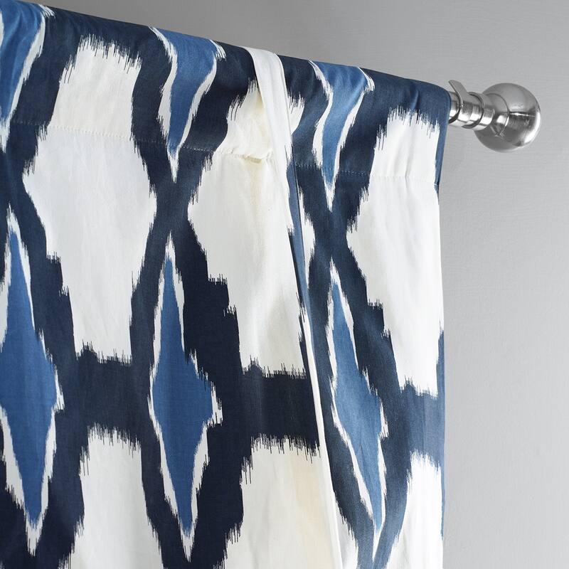 Exclusive Fabrics Sorong Printed Cotton Tie-Up Window Shade - 46 X 63
