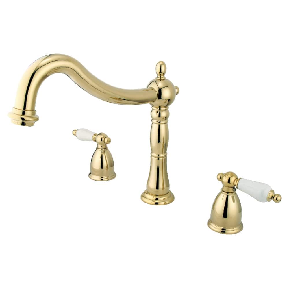 Heritage 3-Hole Deck Mount Roman Tub Faucet in Oil Rubbed Bronze