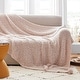 preview thumbnail 4 of 7, Cozy Potato® Pom Pom Yarn Knit Throw Blanket