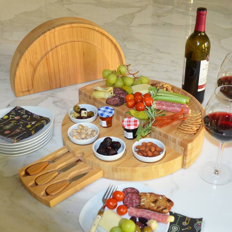 NCAA Clemson Tigers Bamboo Cheese & Charcuterie Board