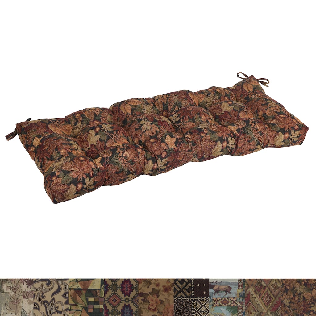 Tufted Tapestry Bench Cushion (Multiple Widths)