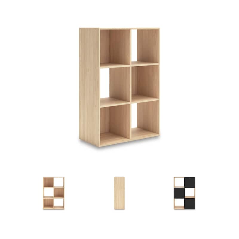 Signature Design by Ashley Piperton Brown 6 Cube Organizer - 24" W x 12" D x 35" H