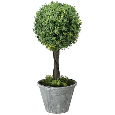 18" Potted Single Ball Topiary - 18 in