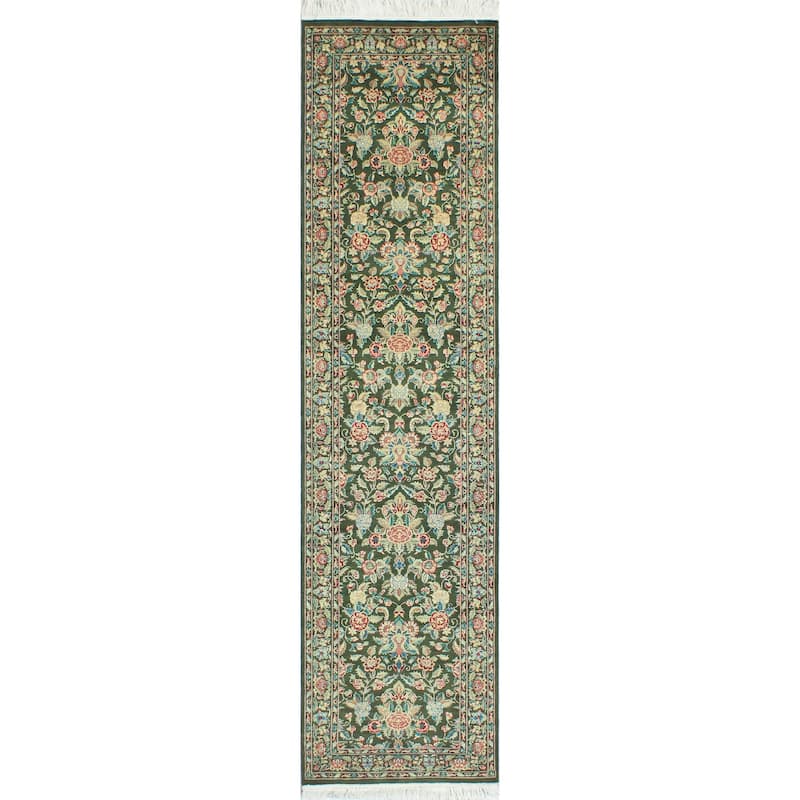 Pak-Persian Hrychlea Green/Beige Runner - 2'5" x 9'9"