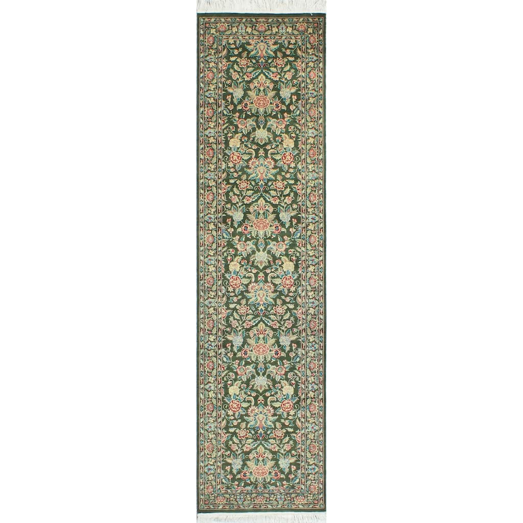 Pak-Persian Hrychlea Green/Beige Runner - 2'5" x 9'9"