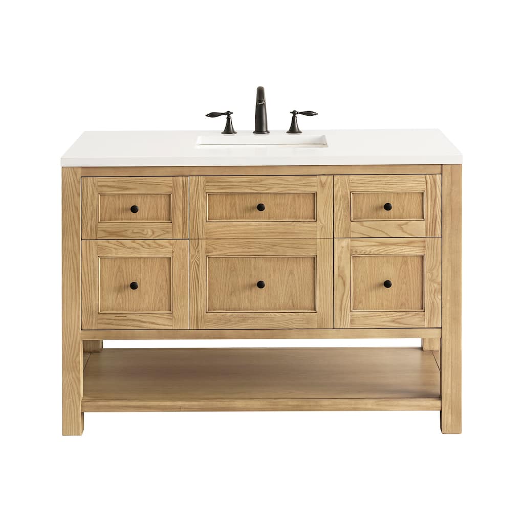 James Martin Vanities Breckenridge 48" Single Vanity, Light Natural Oak