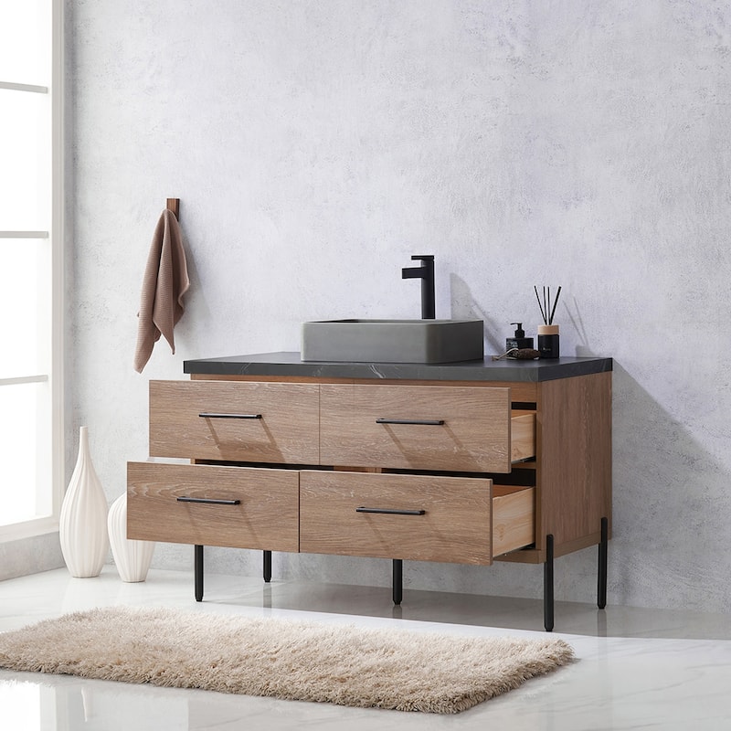 Miseno MV-NM-705148S Trento 48" Free Standing Single Basin Vanity Set